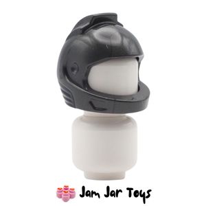 LEGO® Pearl Titanium Space Helmet, Black Neck. VH38