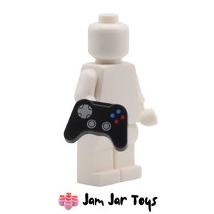 LEGO Black Game Controller, Silver Pad /Joysticks, Red / Blue Buttons.