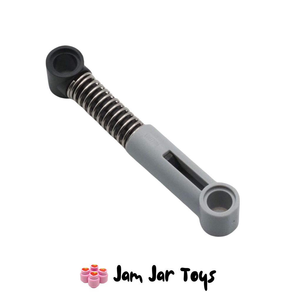 LEGO Light Bluish Grey Shock Absorber 6.5L, Soft Spring, Tight Coil