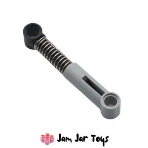 LEGO Light Bluish Grey Shock Absorber 6.5L, Soft Spring, Tight Coil