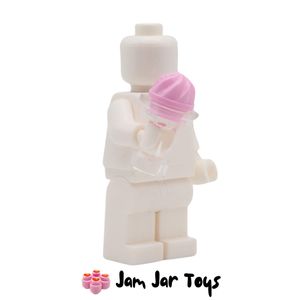 LEGO® Trans Clear Sundae Dish With Pink / Strawberry Ice Cream. ICCSD3