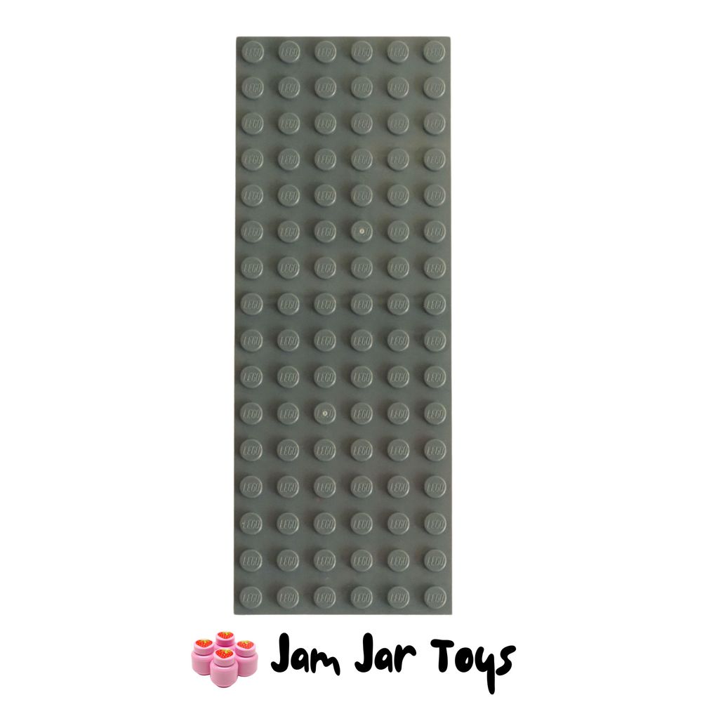 LEGO Base Plate - Dark Bluish Grey 6 x 16 Stud,