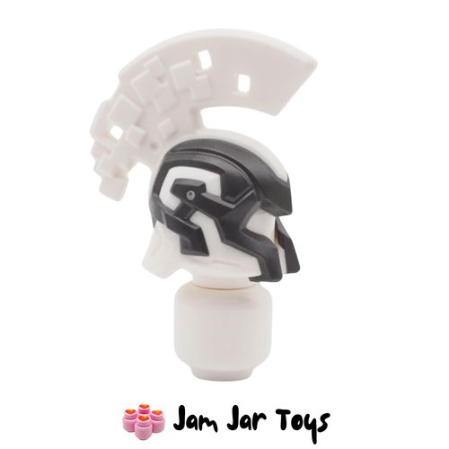 LEGO White Helmet / Crest / Pearl Titanium Frame