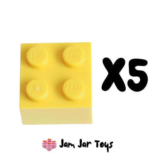 LEGO Five Yellow Bricks 2 x 2.