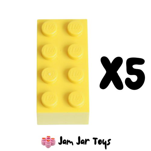 LEGO Five Yellow Bricks 2 x 4. BK25