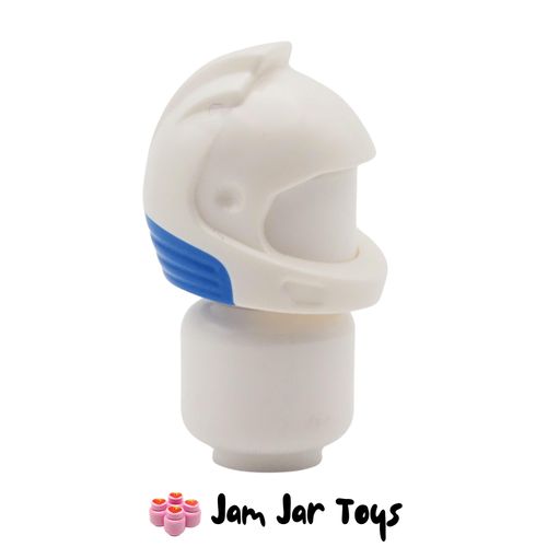 LEGO Astronaut Helmet – White with Blue Neck Rim