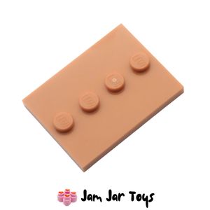 LEGO® Minifigure Base Plate - Medium Nougat 3×4 (6528536) A609