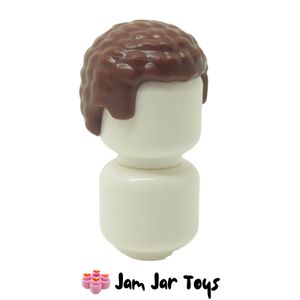 LEGO® Reddish Brown Hair, Coiled Texture H1