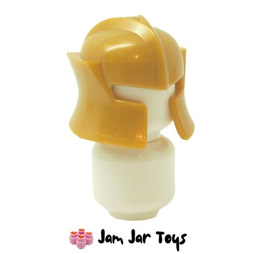 LEGO Knight Helmet Pearl Gold, Cheek Protection