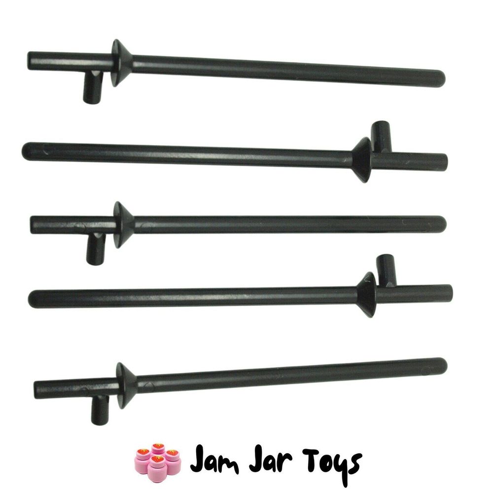 LEGO Lance Weapons Black x5