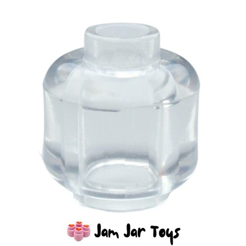LEGO Head Trans Clear Plain Translucent Heads