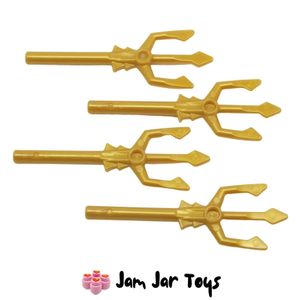 LEGO® Trident / Weapons Pearl Gold x 4 W26