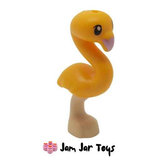 LEGO Flamingo Yellowish Orange Flamingo with Light Nougat Leg