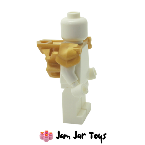 LEGO Double Shoulder Armour with Scabbard Pearl Gold Side View