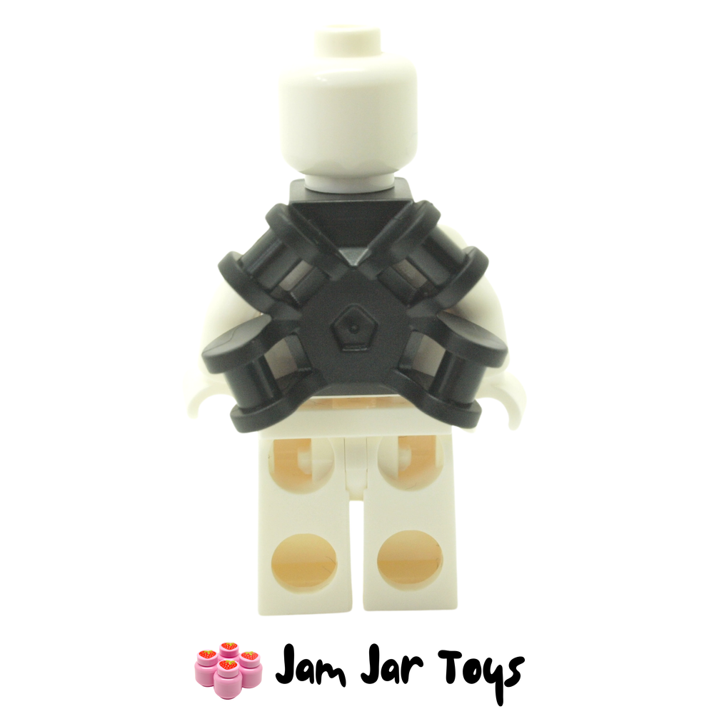 LEGO Black Armour Backplate with 4 Bars Rear View