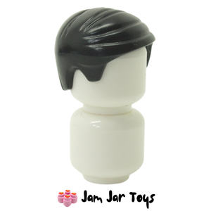 LEGO® Minifigure Hair Black Smooth Combed Sideways (H156)