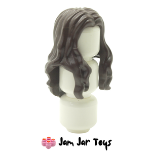 LEGO® Rowena Ravenclaw Dark Brown Long Wavy Hair with Centre Parting H170
