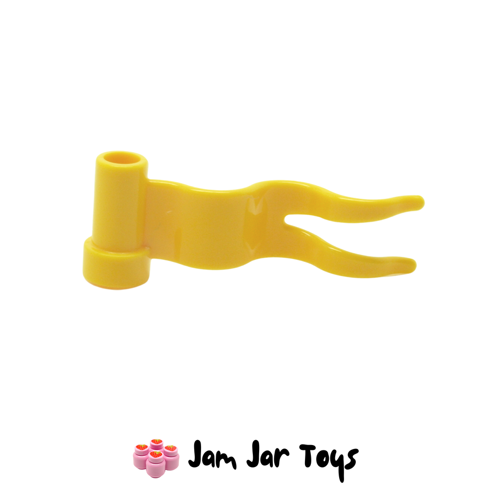 LEGO Yellow Flag Wave Right Streamer