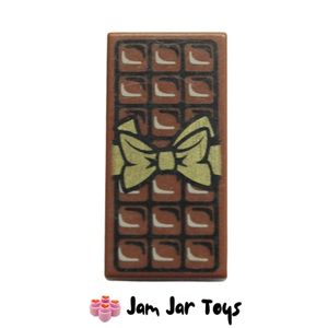 LEGO® Chocolate Bar Print in Reddish Brown A24