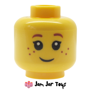 LEGO® Sally / Girl / Elf Head; Eyelashes, Freckles, Smile FH162