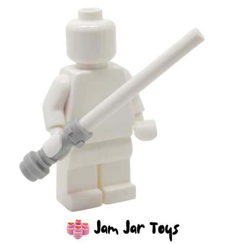 LEGO Star Wars Lightsaber With Light Bluish Grey Hilt and White Wand