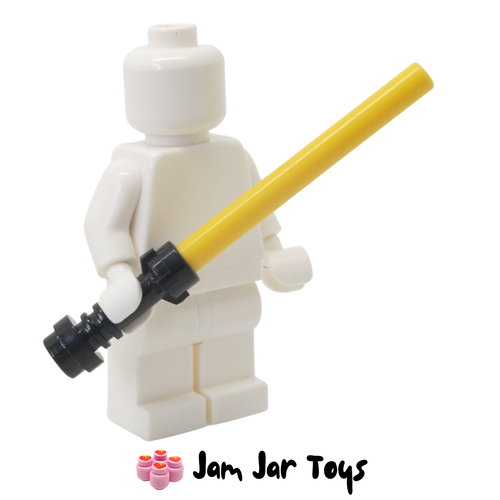 LEGO Star Wars Lightsaber With Black Hilt and Bright Yellow Wand