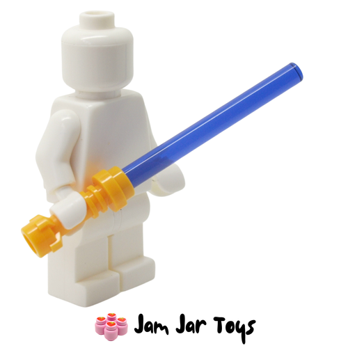 LEGO Star Wars Lightsaber With Flame Yellowish Orange Hilt and Trans Purple Wand
