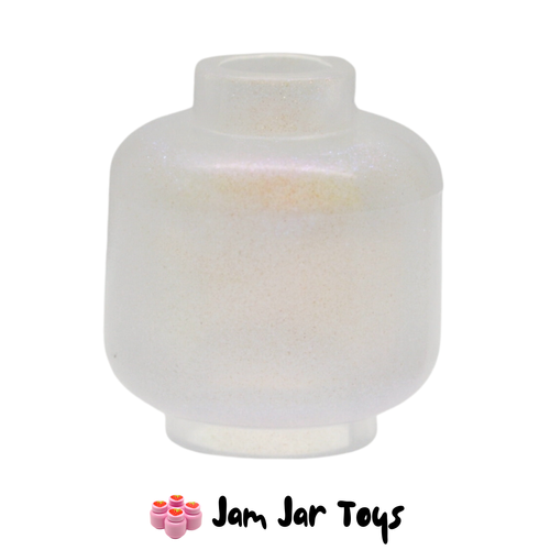 LEGO Trans-Clear Opalescence Plain Head.