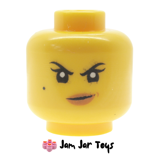 LEGO Nya Head, Dual Sided, Beauty Mark, Dark Tan Lips, Crooked Smile