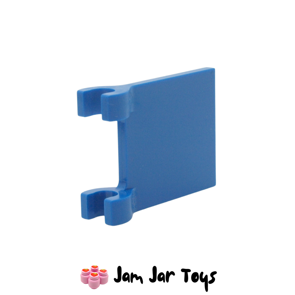 LEGO Blue Flag 2 x 2 Square, Flared Clip Edge
