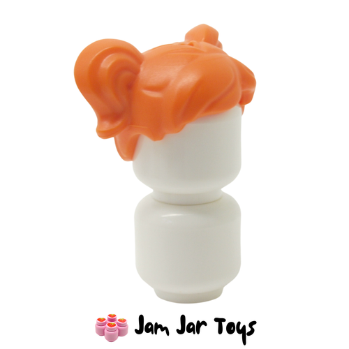 LEGO Ella Orange Hair 2 Ponytails. Found in LEGO Friends Set 41724-1 - Paisley's House