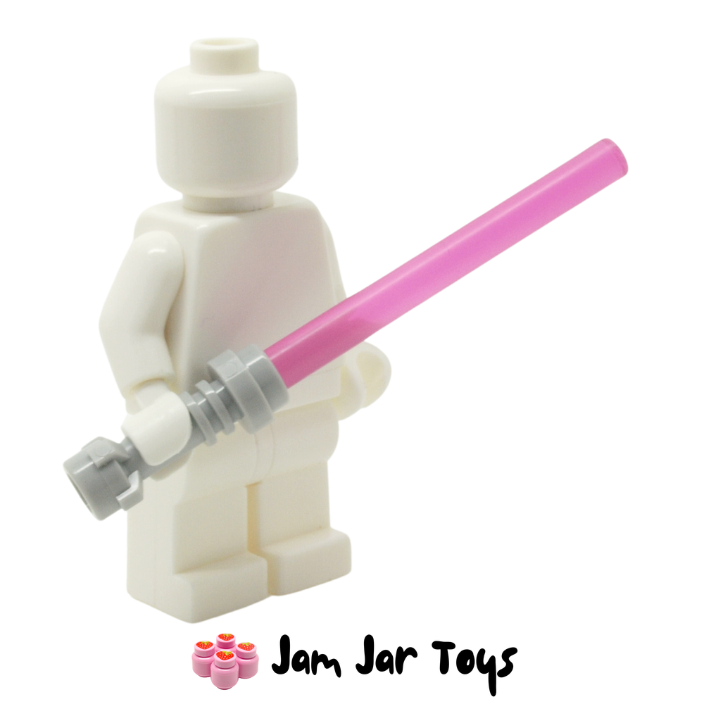 LEGO Star Wars Lightsaber With Light Bluish Grey Hilt and Trans Dark Pink Wand