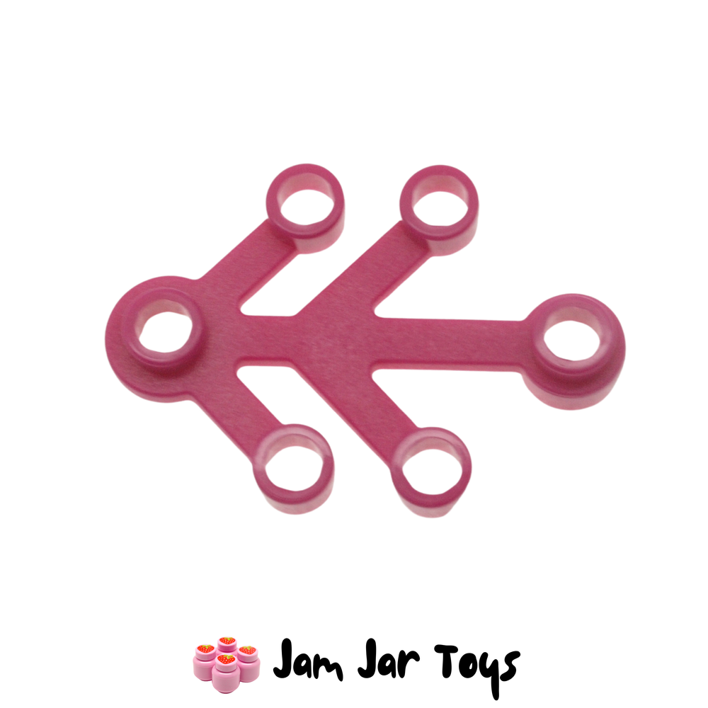 LEGO Magenta Leaves 4 x 3