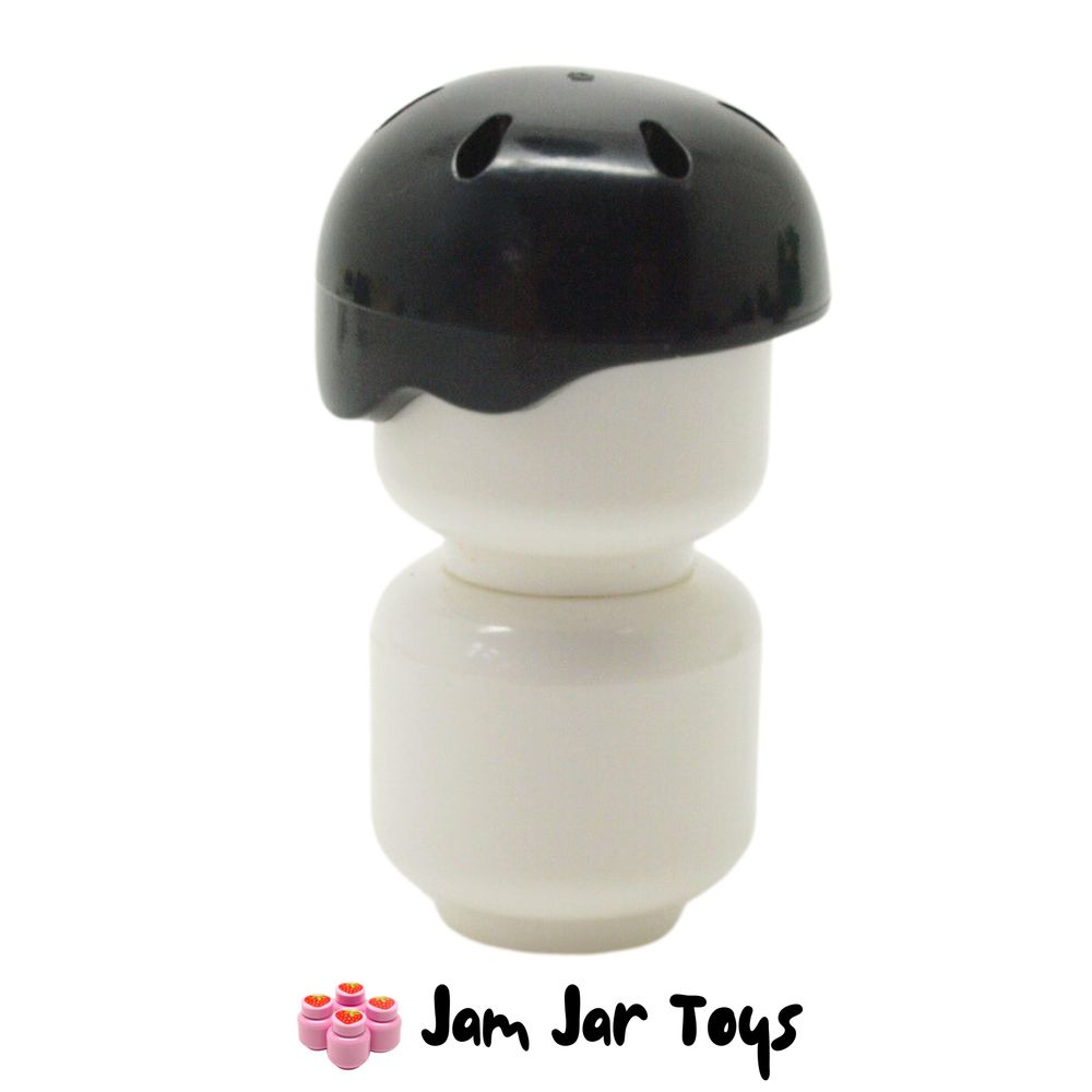 LEGO Black Sports Helmet, with Vent Holes
