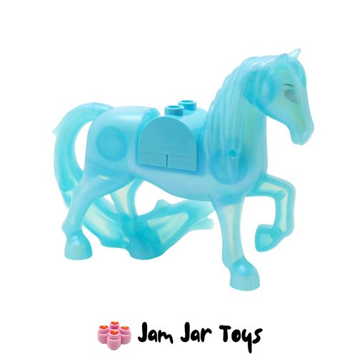 LEGO Nokk Translucent Blue Horse Side View