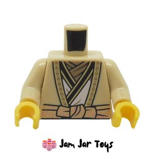 LEGO® Tan Robe, White Under Robe, Trim, Belt TO72