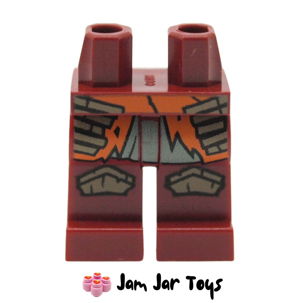 LEGO Wyldfyre Dark Red Legs with Orange Coat, Dark Tan Knee Caps