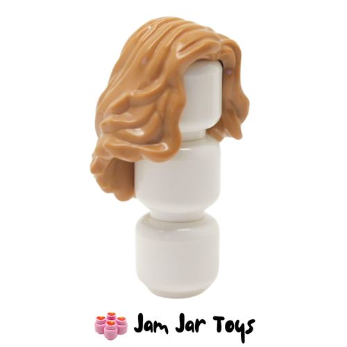 LEGO Scarlet Witch / Indira Medium Nougat Mid-length Wavy Hair with Side Parting.
