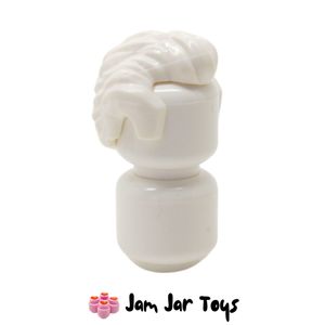 LEGO® Sabino White Hair Short Swept Back with Sideburns and Widow's Peak FPH104