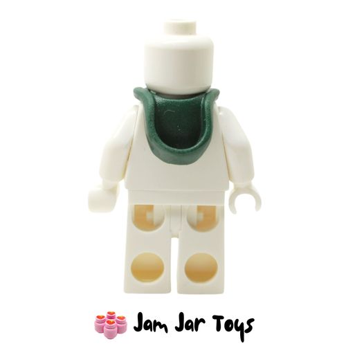 LEGO Dark Green Folded Down Hood Rear View