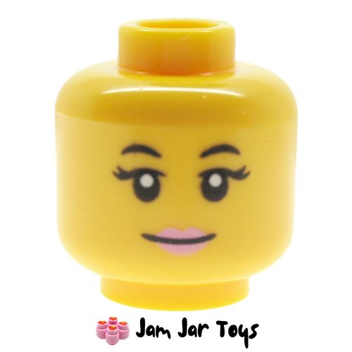 LEGO Nova Head, Bright Pink Lips, Smile