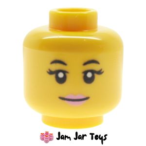 LEGO® Nova Head, Bright Pink Lips, Smile / Closed Eyes, Open Mouth Sleeping HF76