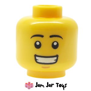 LEGO® Giraffe Guy Head, Eyebrows, Lopsided Grin / Smile Showing Teeth HF79