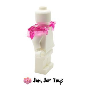 LEGO Trans-Dark Pink Shoulder Guards, Crystals, Two Back Studs Side View