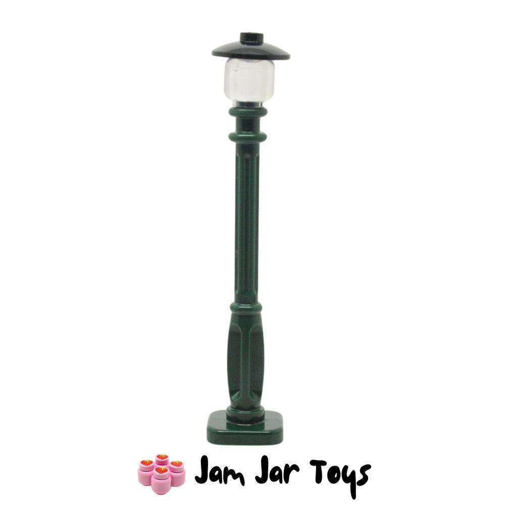 LEGO Dark Green Lamp Post, Black Cowl