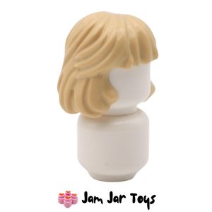 LEGO® Tan Shin Hati Hair, Mid-Length Combed Behind Ear. FPH127