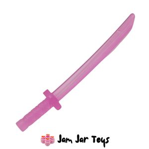 LEGO® Trans-Dark Pink Samurai Sword Katana. SS10