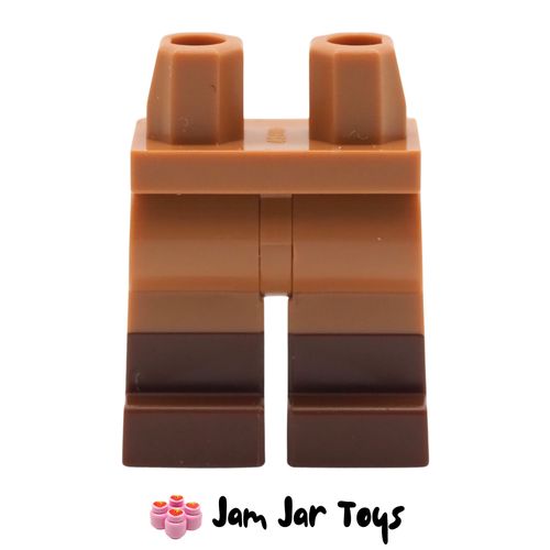 LEGO Medium Nougat Legs and Reddish Brown Boots