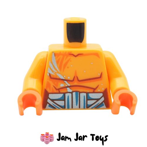 LEGO Bright Light Orange Torso, Bare Chest, Sash/Belt.
