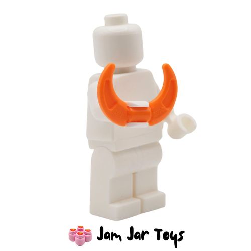 LEGO Orange Crescent Blade Weapon.